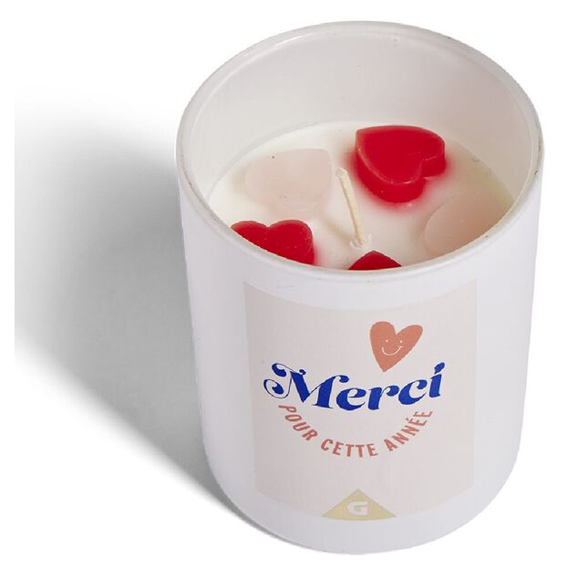 Bougie Merci pour cette ann&eacute;e orange senteur vanille