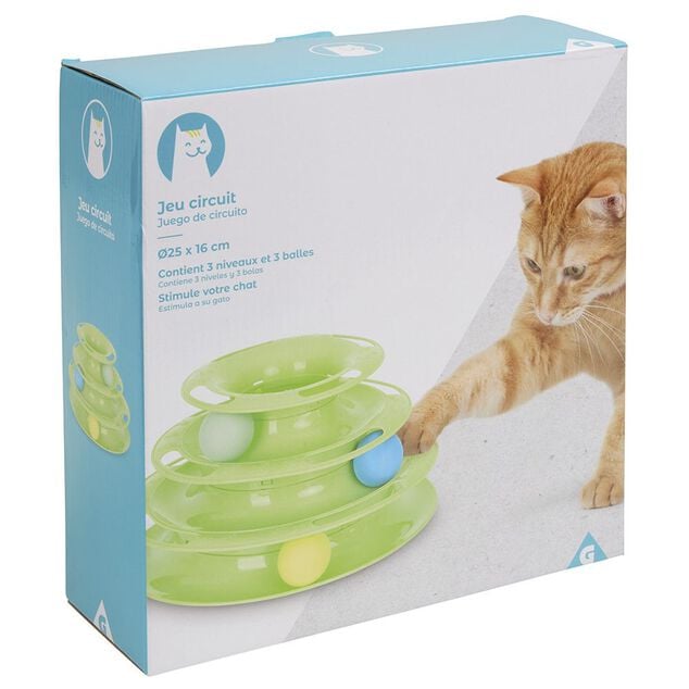 Jouet pour chat circuit de balle