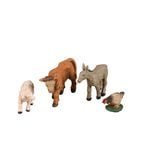 Animal cr&egrave;che ou village de No&euml;l x4