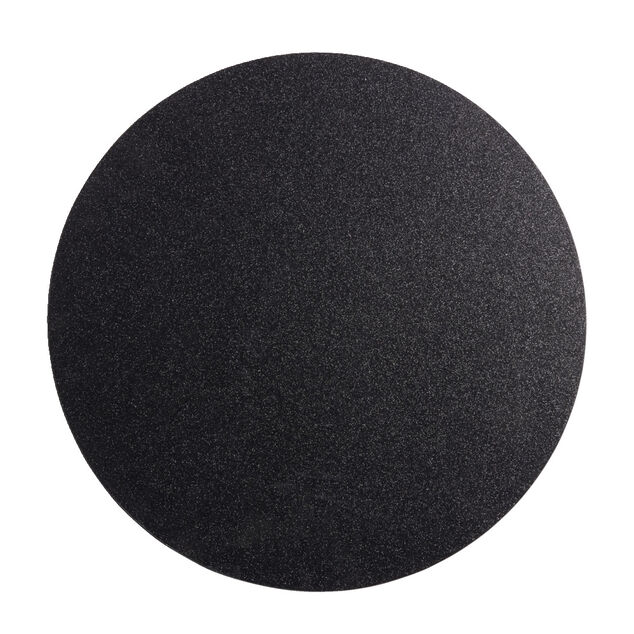 Set de table rond noir &agrave; paillettes &Oslash;33cm