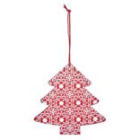 Suspension de Noël forme vintage en bois