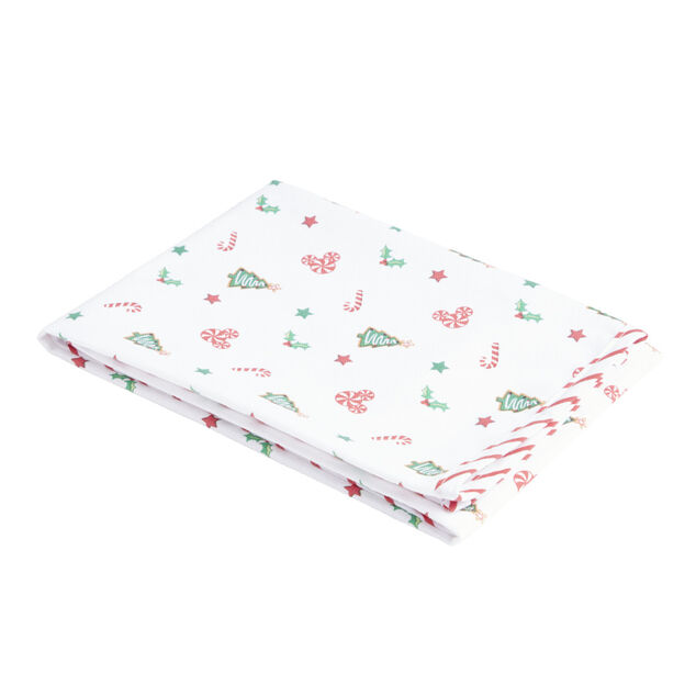 Torchon Disney Mickey rectangulaire blanc et rouge 50x70cm