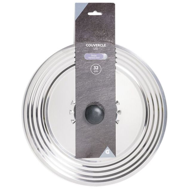 Couvercle inox &Oslash;32cm