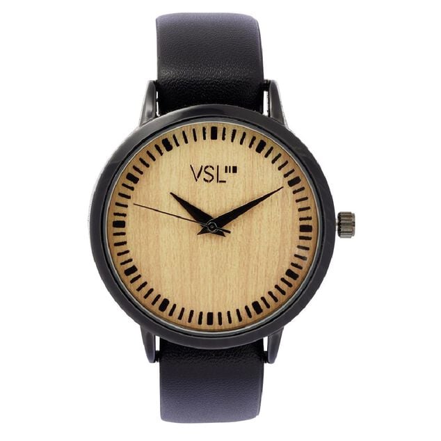 Coffret montre effet bois + 1 bracelet