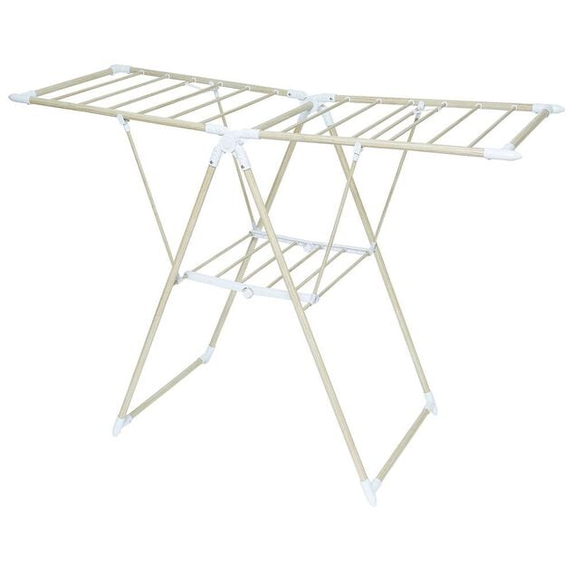 S&eacute;choir effet bois &eacute;tendoir &agrave; linge 14m