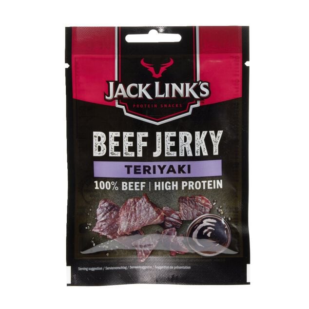 Boeuf séché lamelle Jack Link's Beef Jerky Teriyaki 25gr