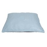Matelas pour chien quadrillage bleu et blanc Taille L 90x70xÉp8cm