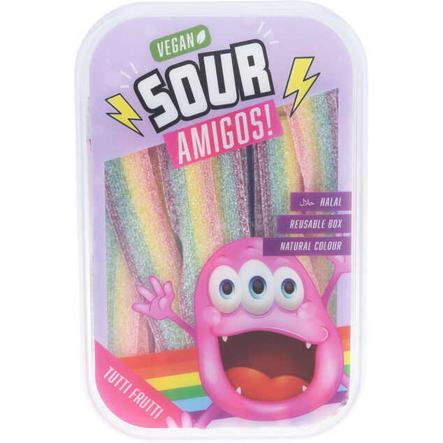 Bonbon acidul&eacute; halal et vegan go&ucirc;t tutti frutti 310gr