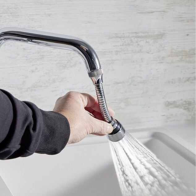 Embout robinet brise-jet flexible