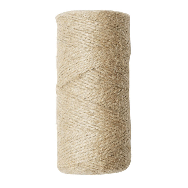 Bobine de fil en jute sisal beige 80m