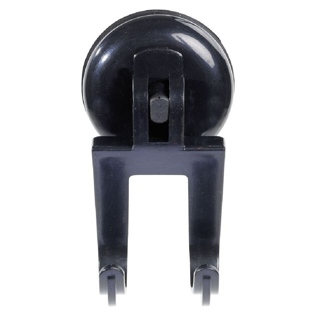 Crochet double à ventouse noir