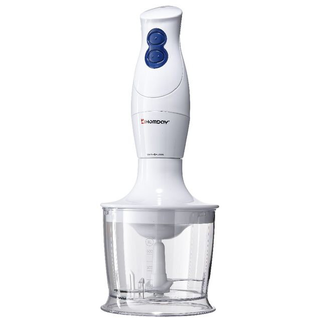 Mixeur &agrave; main 3 en 1 Homday blanc 350 ml