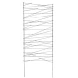 Barri&egrave;re treillage m&eacute;tal noir &agrave; planter