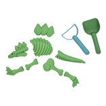 Moule dinosaure avec pelle et rateau 9 pi&egrave;ces