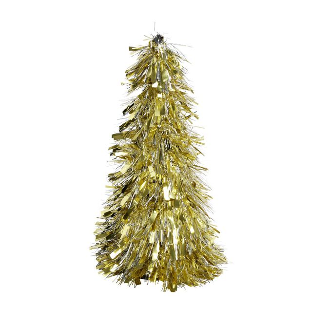 Sapin de No&euml;l mini &agrave; poser aspect guirlande scintillante &Oslash;18xH33cm (4 mod&egrave;les)