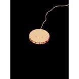 Lampe murale rotative RGB à contrôle vocal et stroboscopique Ø12,8xH2,5cm