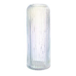 Vase en verre coloré Ø10xH25cm (2 modèles)