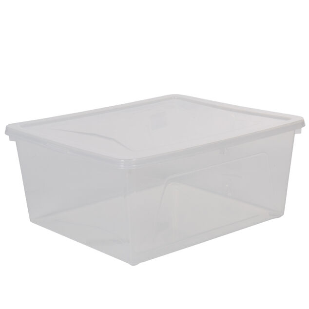 Bo&icirc;te de rangement transparente 18 L