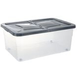 Box dessous de lit gris 45L