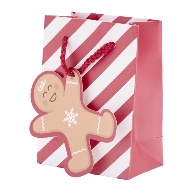 Sac cadeau de No&euml;l Candy petit mod&egrave;le H14,5cm (2 mod&egrave;les)