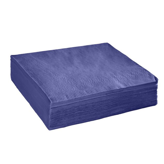 Serviette jetable en papier bleu x50