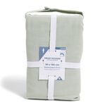 Drap housse 90x190cm 100% coton vert c&eacute;ladon