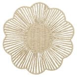 Set de table papier tress&eacute; forme fleur &Oslash;38cm