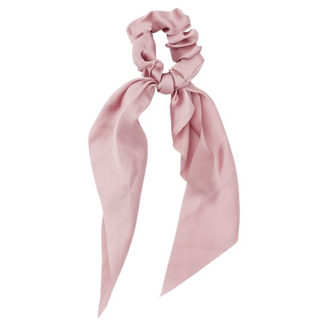 Chouchou ruban à cheveux en tissu uni L29cm (4 modèles)