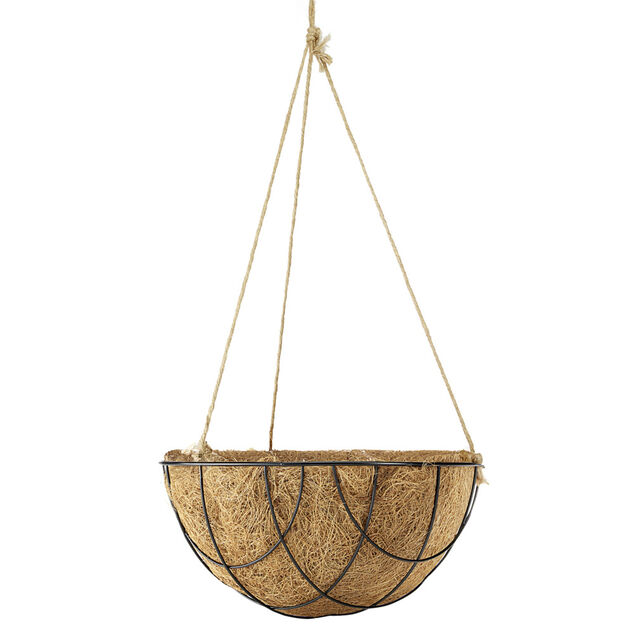 Pot suspendu en coco et métal Ø25xH13cm