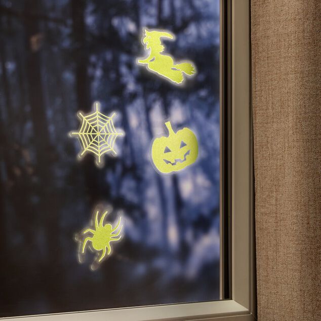 Stickers Halloween phosphorescents x4