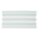 Sac de plage avec fouta 1 personne coton rayure bayad&egrave;re 90x170cm (2 mod&egrave;les)