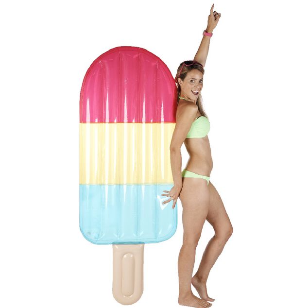 Matelas gonflable design glace multicolore