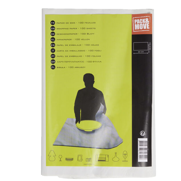 Lot de 100 feuilles de papier de soie 32,5x60cm