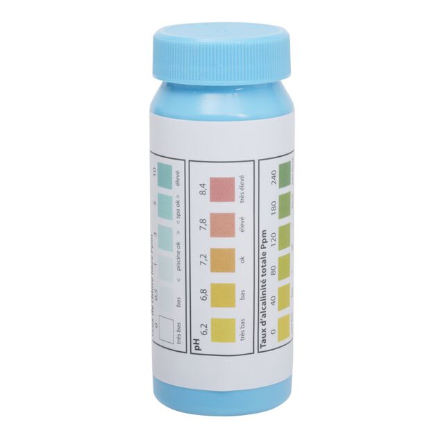 Kit analyse pour piscine 50 bandelettes 3 en 1