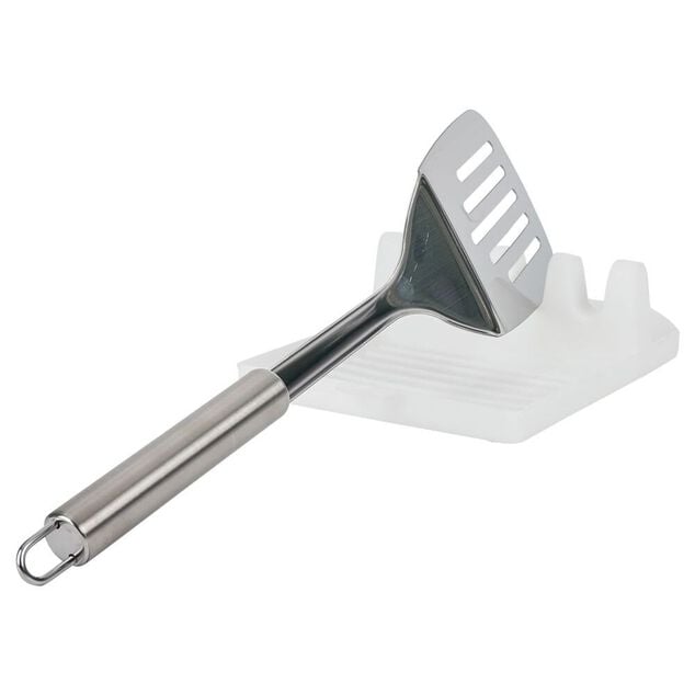 Support &agrave; couverts en plastique blanc 14,5x13x5cm