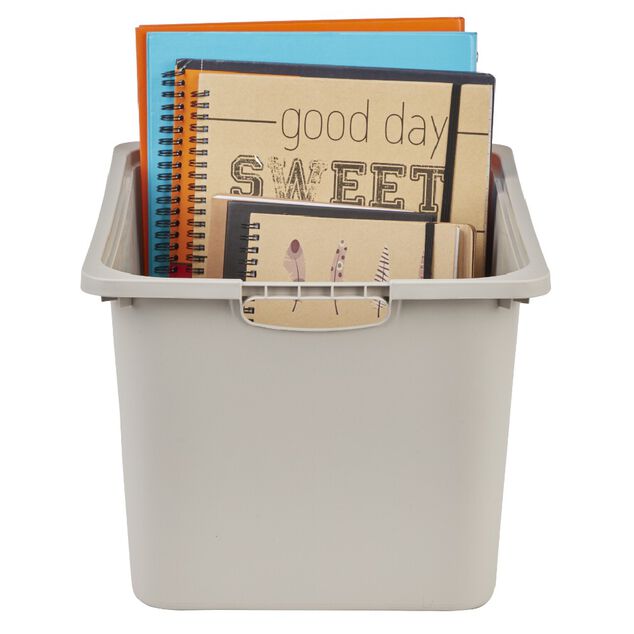 Bac plastique beige 40x29,8xH22,8cm