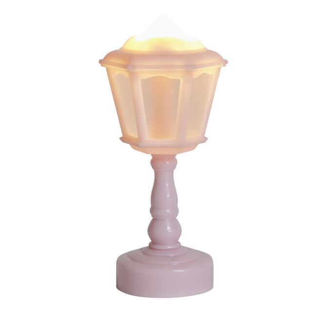 Mini lampe LED de bureau forme lampadaire &Oslash;6xH14cm - 4 coloris