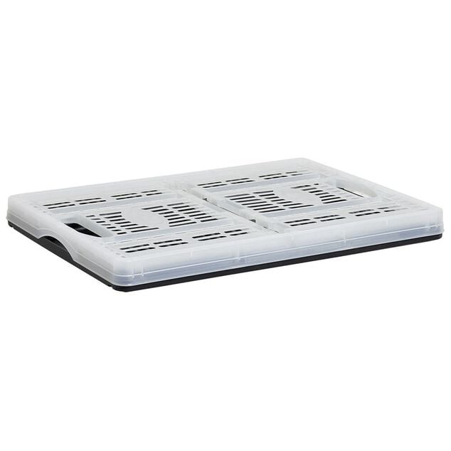 Casier pliant 32L noir et blanc
