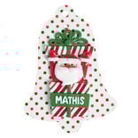 Suspension pour cadeaux de Noël avec prénoms H10cm (2modèles)