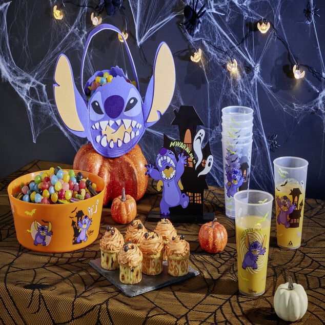 Guirlande lumineuse LED Halloween Disney Stitch &agrave; piles 1,6m