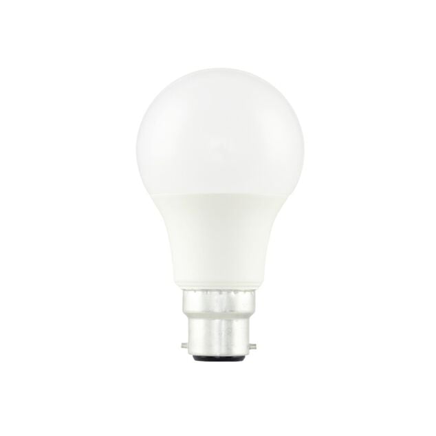 Ampoule LED B22 blanc chaud 8,5W=60W 806lms classe F