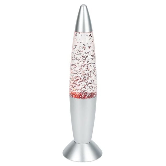Lampe &agrave; paillettes changement de couleur &Oslash;9xH35cm dor&eacute;