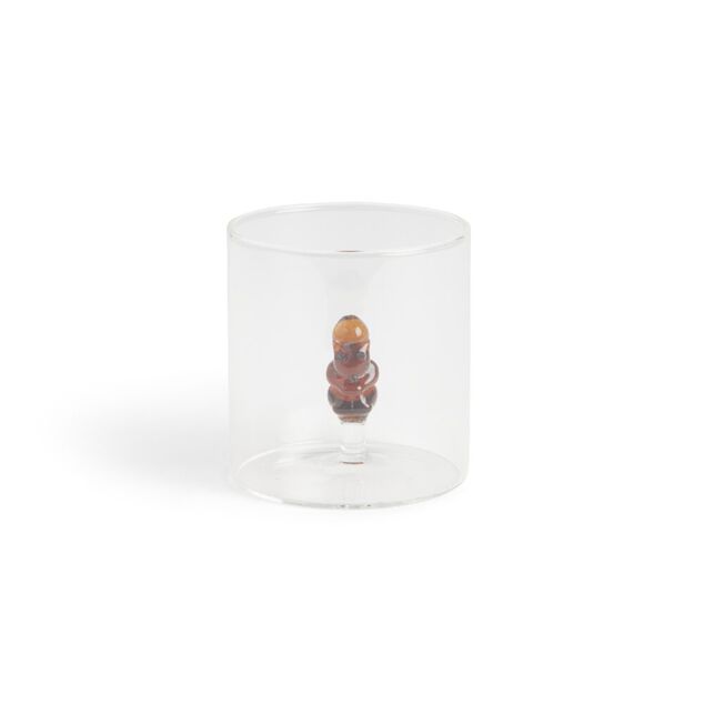 Verre d&eacute;cor &eacute;cureuil 350ml &Oslash;8xH8,5cm