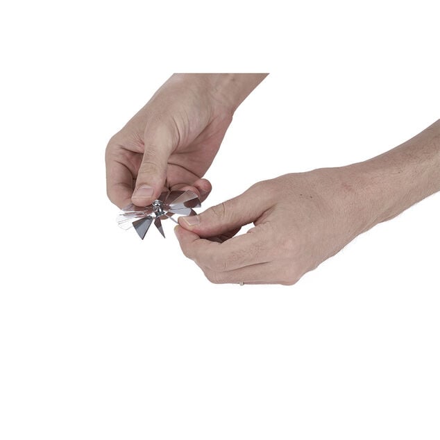 Photophore caroussel renne de No&euml;l gris argent&eacute;