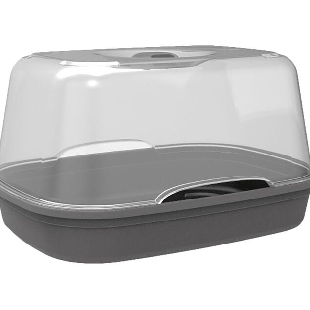 Mini serre de culture plastique gris 38x28xH20cm