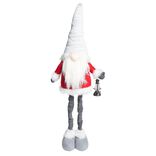 Gnome de No&euml;l avec jambes extensibles H87cm