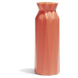 Vase plastique effet origami &Oslash;7,5xH20,5cm - 4 coloris