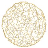 Set de table rond ajouré fil Doré