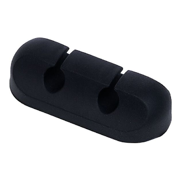 Attache c&acirc;ble adh&eacute;sif 2 entr&eacute;es noir ou blanc