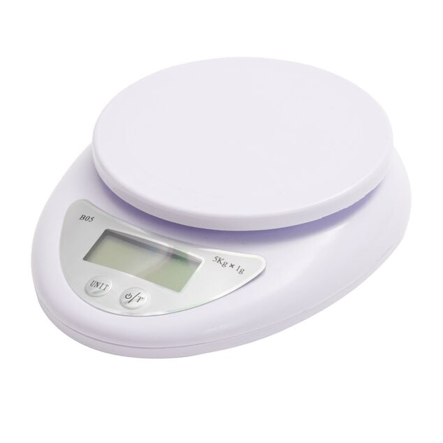 Balance de cuisine &eacute;lectronique max.5kg &eacute;cran LCD